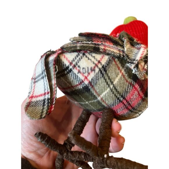 Target Spritz Bird Winter Wondershop Featherly Friends Plaid Red Hat 2014 - Picture 5 of 7